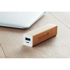 Power bank 2200 mAh in Bamboo Case