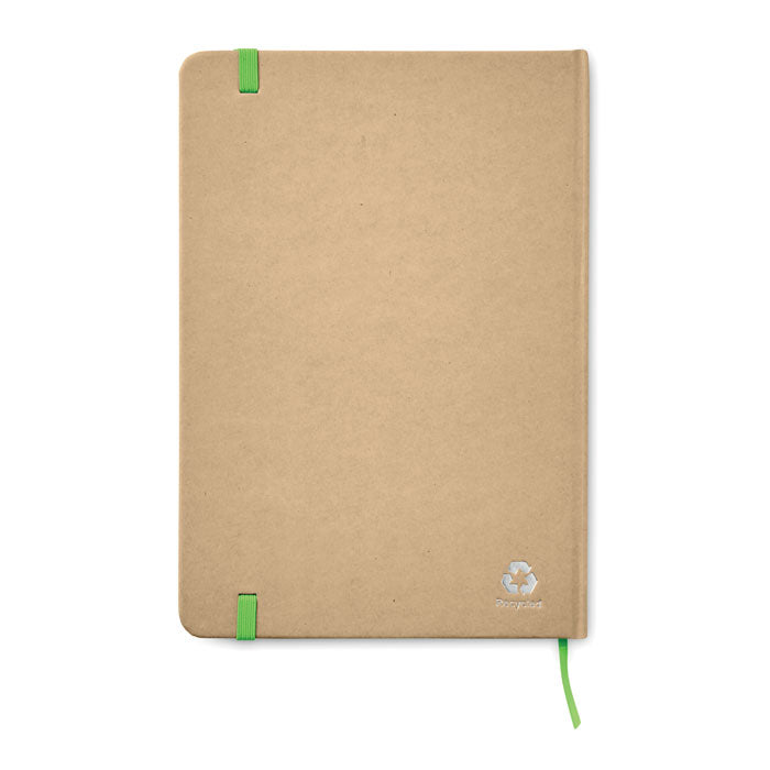 Branded A5 Recycled Carton Hard Cover Notebook without branding