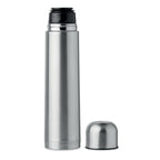 Branded stainless steel vacuum flask, open