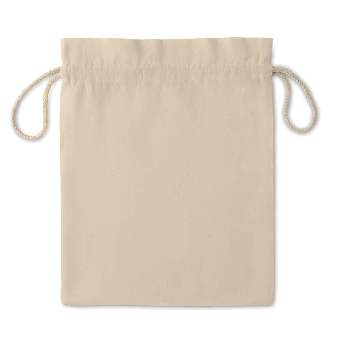 Branded Medium Cotton Draw Cord Bag without branding