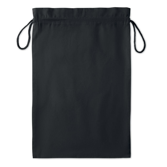 Branded Large Cotton Draw Cord Bag without branding