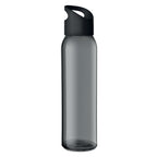 Branded Glass Bottle with Carrying Loop in Black