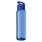 Branded glass bottle with carrying loop