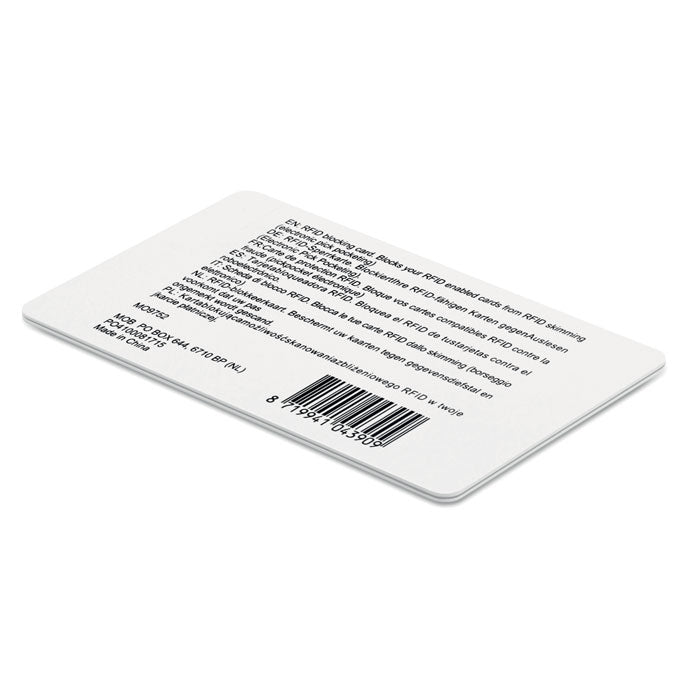 Branded RFID Blocking Card without branding