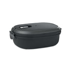 Branded Airtight PP Lunch Box 750ml in Black