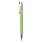 Branded Wheat Straw and ABS Pen with Silver Fittings without branding