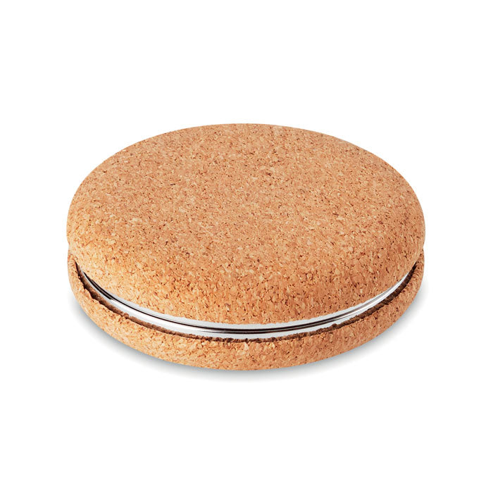 Branded Cork Compact Mirror without branding