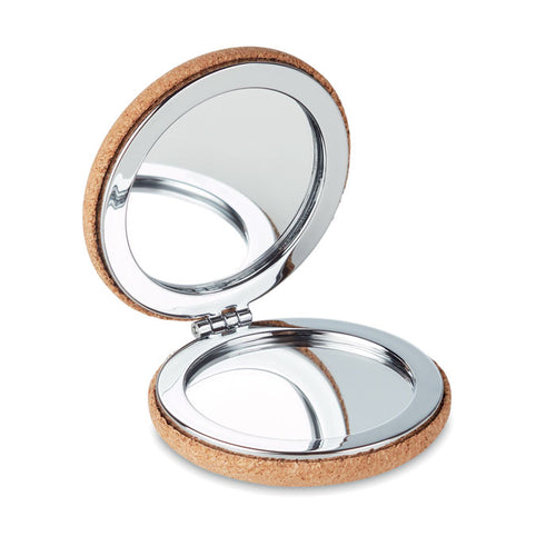 Branded Cork Compact Mirror