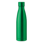 Branded Copper Insulating Water Bottle in Green
