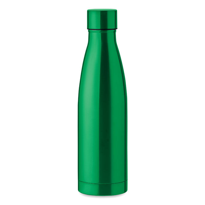 Branded Copper Insulating Water Bottle in Green