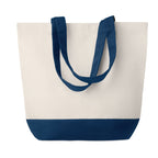 Branded Canvas Beach Bag 280gsm 40 x 15 x 45cm in Blue