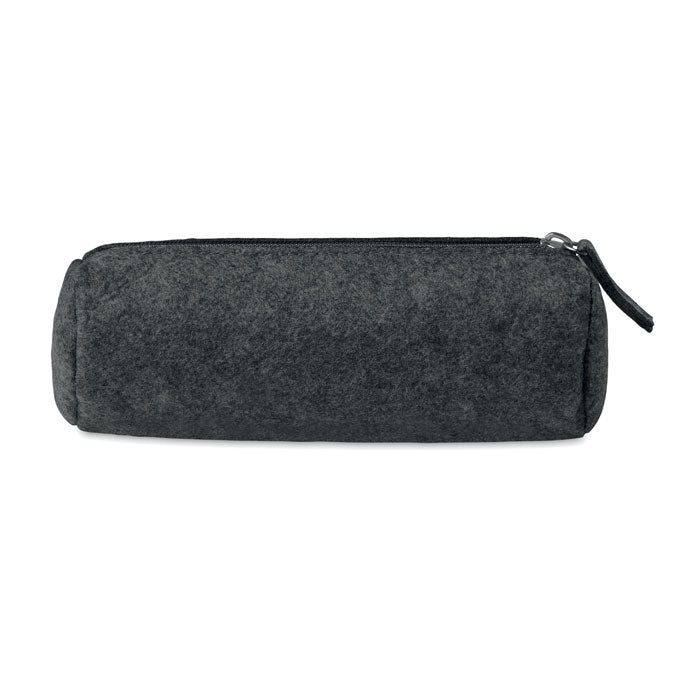 Branded felt zippered pencil case