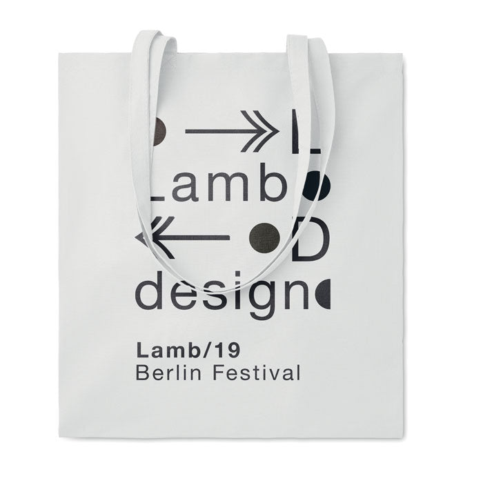 Branded Cotton Shopping Bag 180gsm in White