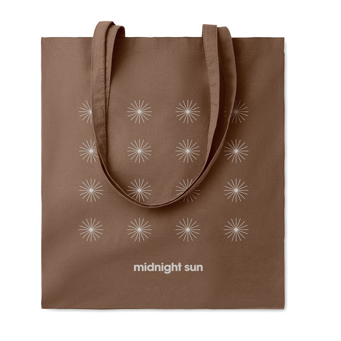 Branded Cotton Shopping Bag 180gsm in Brown