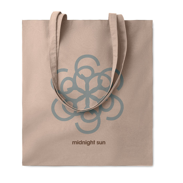 Branded Cotton Shopping Bag 180gsm in Brown