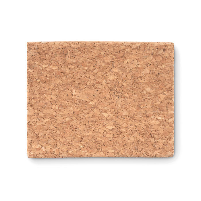 Branded Hard Cork Cover Sticky Note Memo Pad without branding
