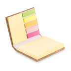 Branded Hard Cork Cover Sticky Note Memo Pad