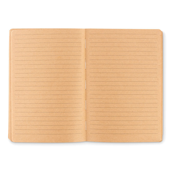 Branded A5 Soft Cork Cover Notebook without branding
