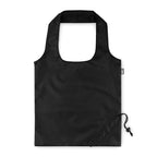 Branded Foldable RPET Shopping Bag in Black