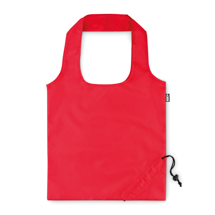 Branded Foldable RPET Shopping Bag in Red