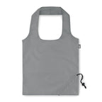 Branded Foldable RPET Shopping Bag in Grey