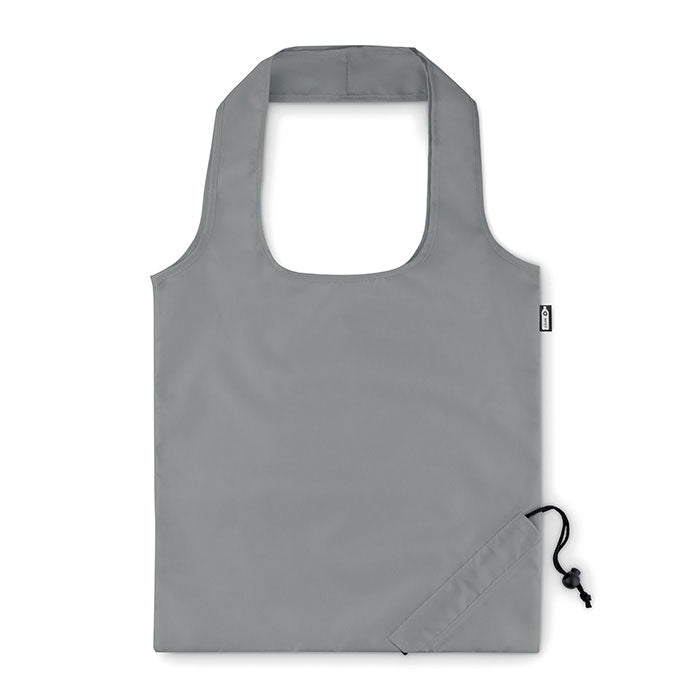 Branded Foldable RPET Shopping Bag in Grey
