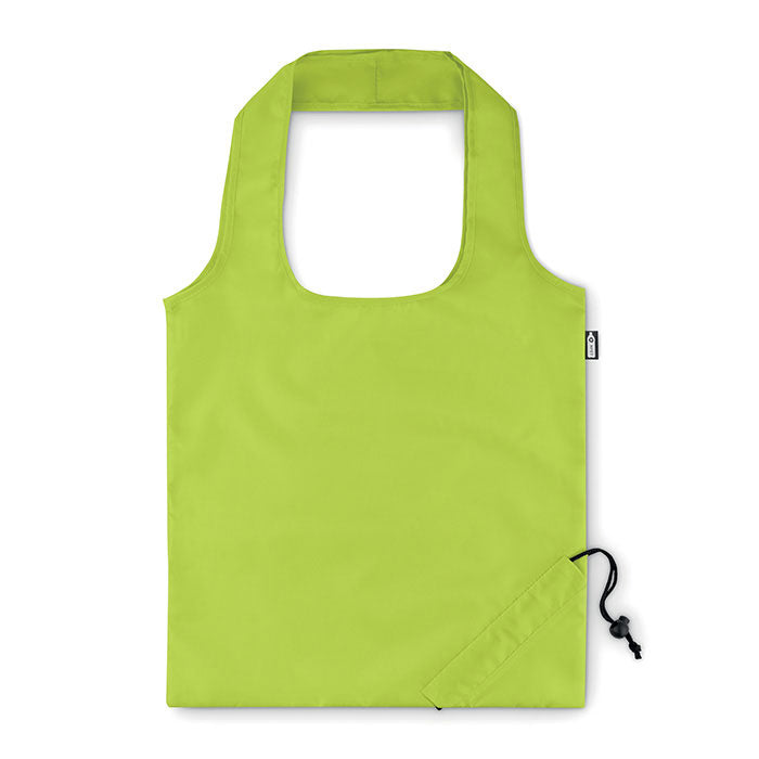 Branded Foldable RPET Shopping Bag in Green