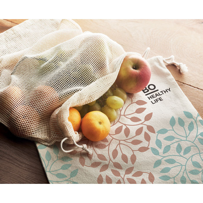 Branded 2cotton Food Bag 140gsm in use