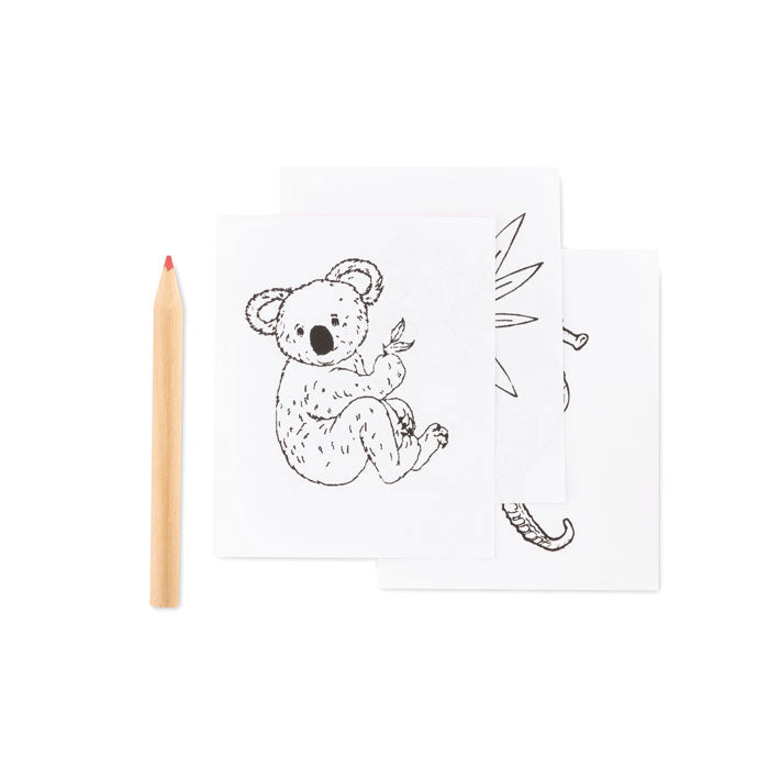 Branded Colouring Set with Wooden Pencils without branding