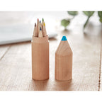 Branded Pencil Set in Wooden Box - 6 Piece in use