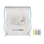 Branded Non-Woven Kids Bag with Colouring Pens