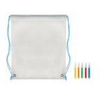 Branded Non-Woven Kids Bag with Colouring Pens without branding