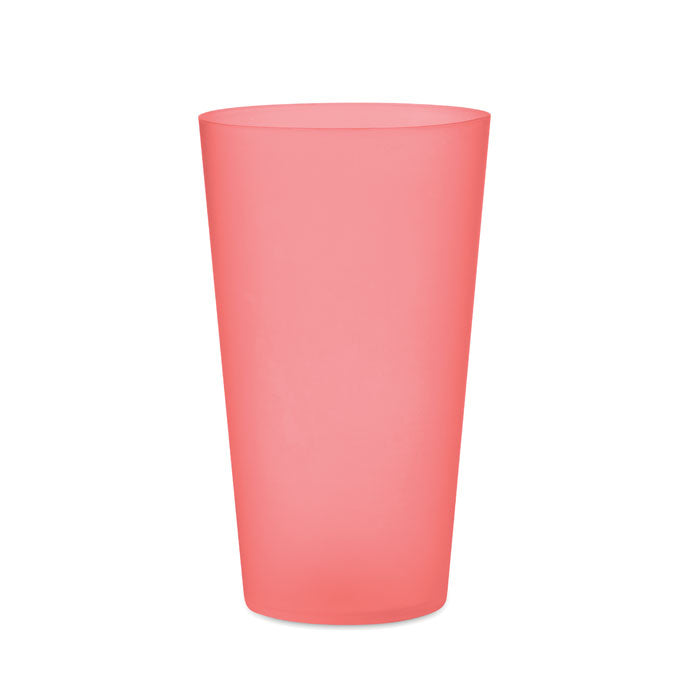 Branded Reusable Festival Cup - 500ml in Red