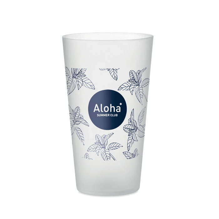 Branded Reusable Festival Cup - 500ml in White