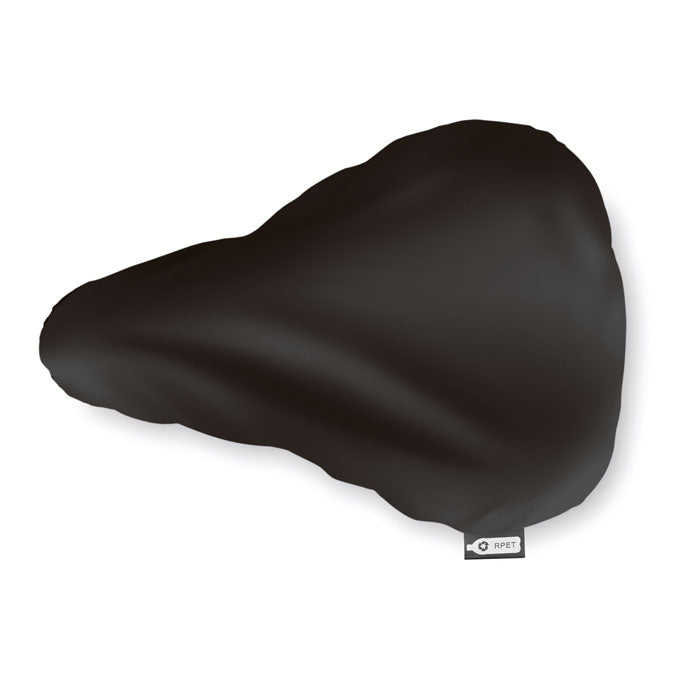 Branded RPET Bicycle Saddle Cover in Black