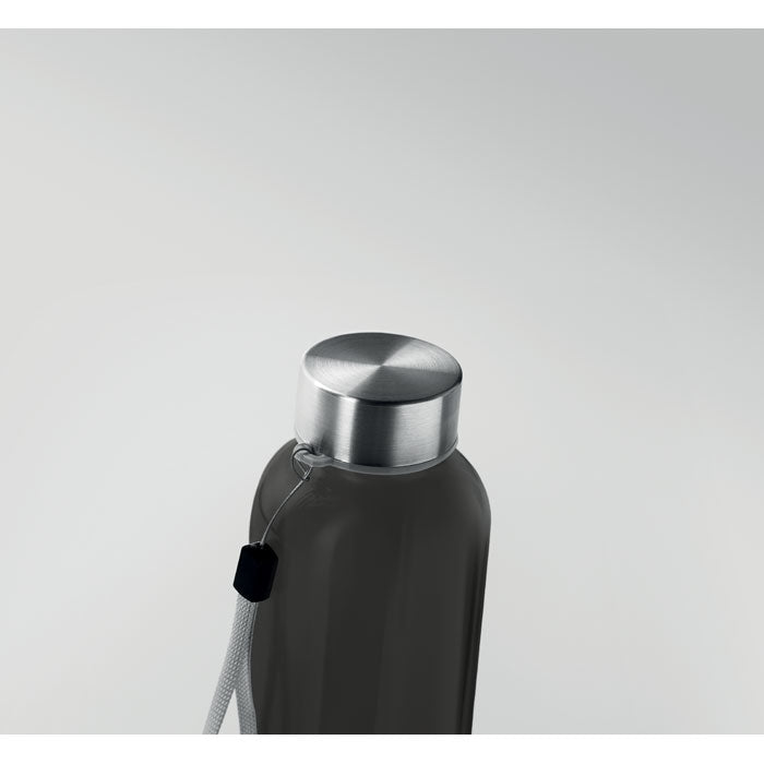 Branded RPET water bottle, top view