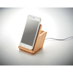 Branded Bamboo Phone & Pen Holder without branding