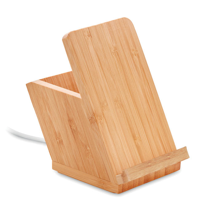 Bamboo Phone & Pen Holder