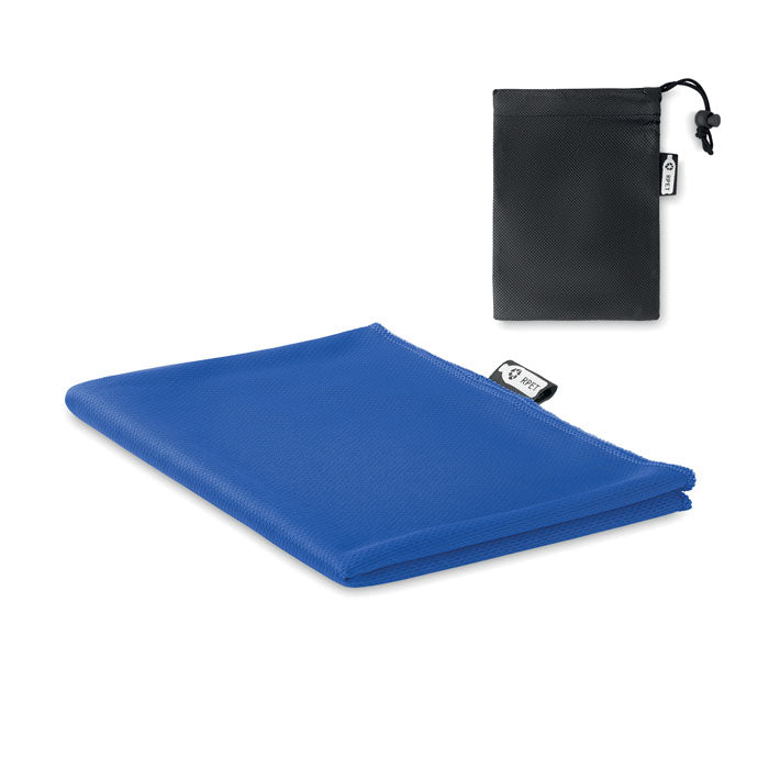 Branded RPET Sports Towel with Pouch