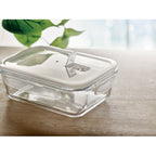 Branded Borosilicate Glass Lunch Box 900ml in use