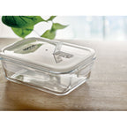 Branded Borosilicate Glass Lunch Box 900ml in use