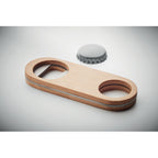 Branded Oval Bamboo Speed Bottle Opener without branding