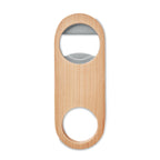 Branded Oval Bamboo Speed Bottle Opener without branding