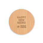 Branded Bamboo Bottle Opener Coaster