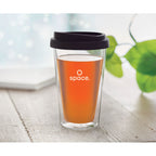 Branded borosilicate glass tumbler, printed