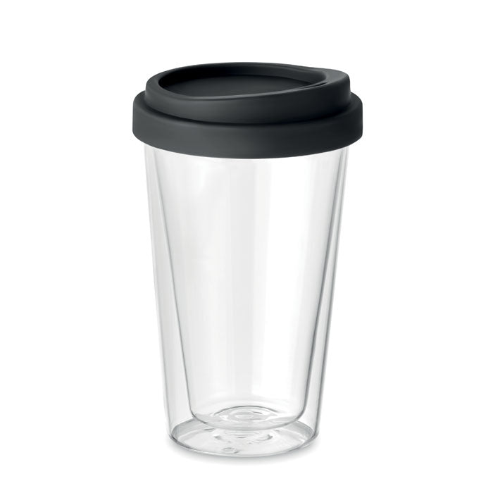Branded borosilicate glass tumbler