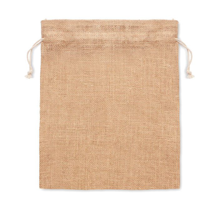 Branded Small Jute Gift Bag 14 x 22 cm without branding