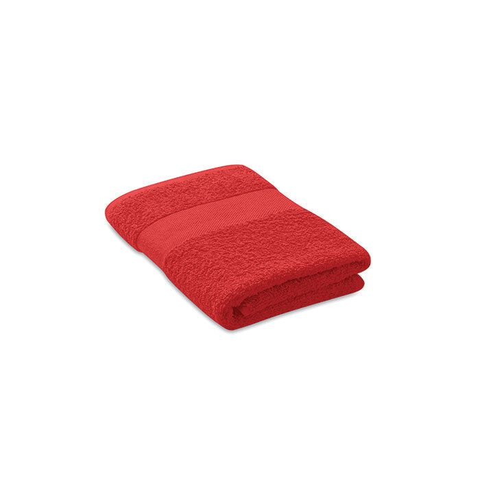 Branded Organic Cotton Terry Towel 100 x 50cm in Red