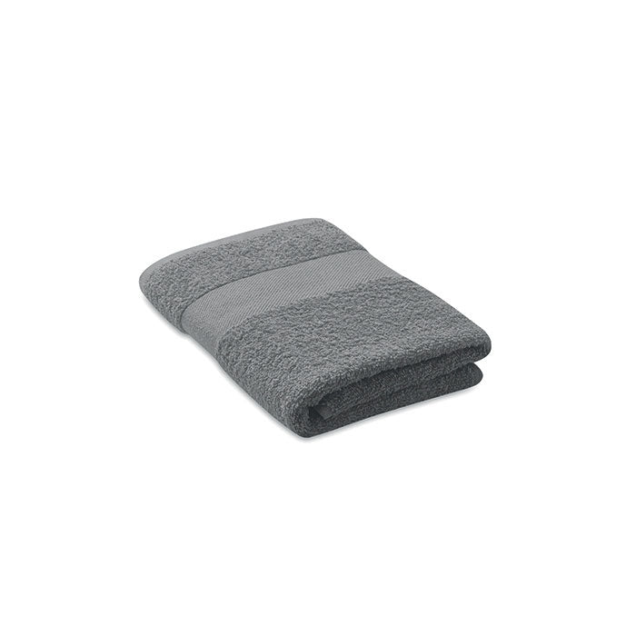 Branded Organic Cotton Terry Towel 100 x 50cm in Grey