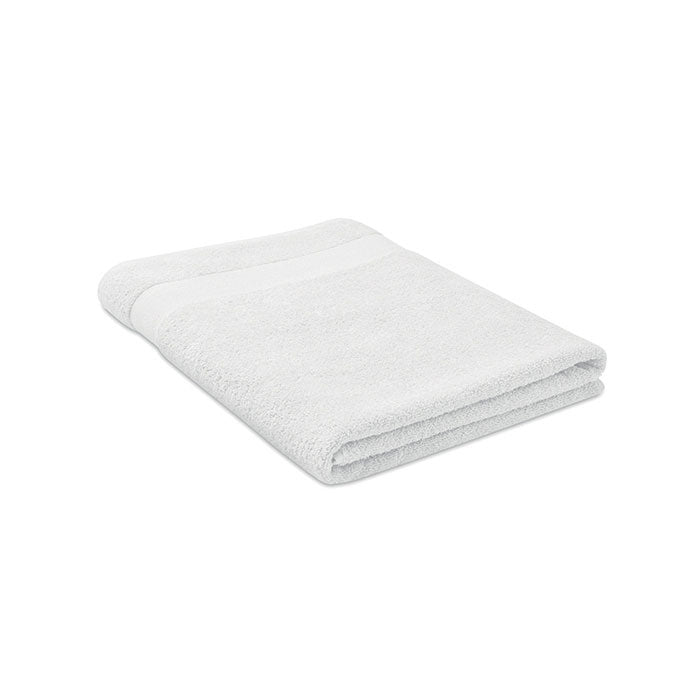Branded Organic Cotton Terry Towel 180 x 100cm in White